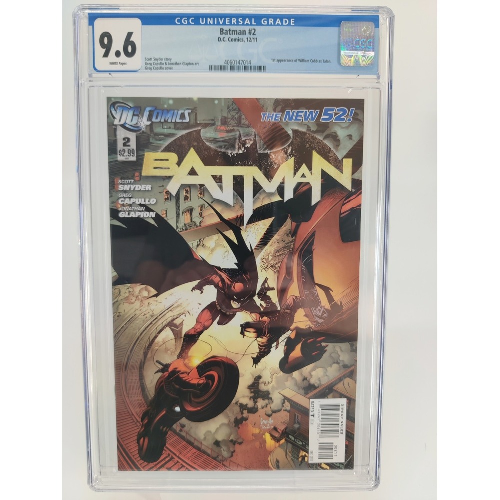 BATMAN # 2 CGC 9.6 (2011) New 52 1st Print & 1st Appearance of TALON KEY BEAUTY